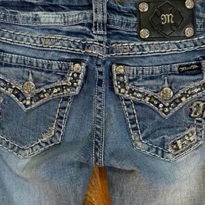 Gorgeous Miss Me Embellished Straight Jeans With 31" Inseam
